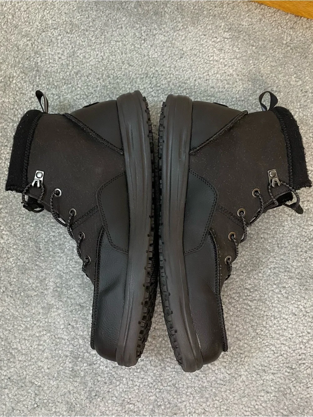 Hey Dude Bradley Work CE Black Boot Mens 12 - Picture 3 of 8